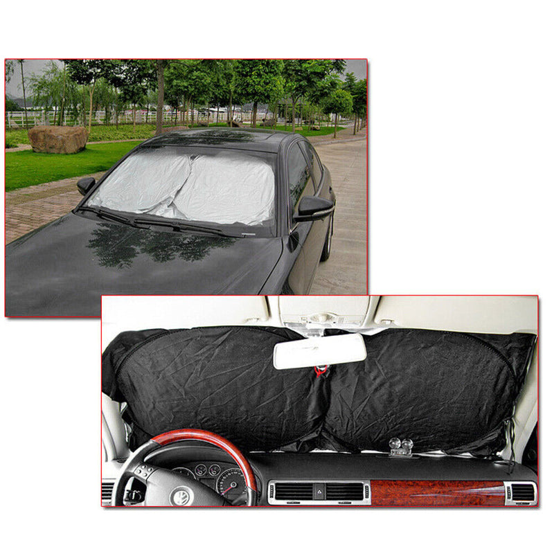 Windshield cover window sun protection front rear window folding sha