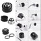 G1/4 Thread Rigid Tube 14mm Hard Tube Extender for PC Water Cooling(Black)