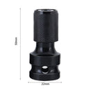 1/2 Inch Square To 1/4 Inch Hex Ratchet Socket Wrench Sockets Adapter (B) Newly