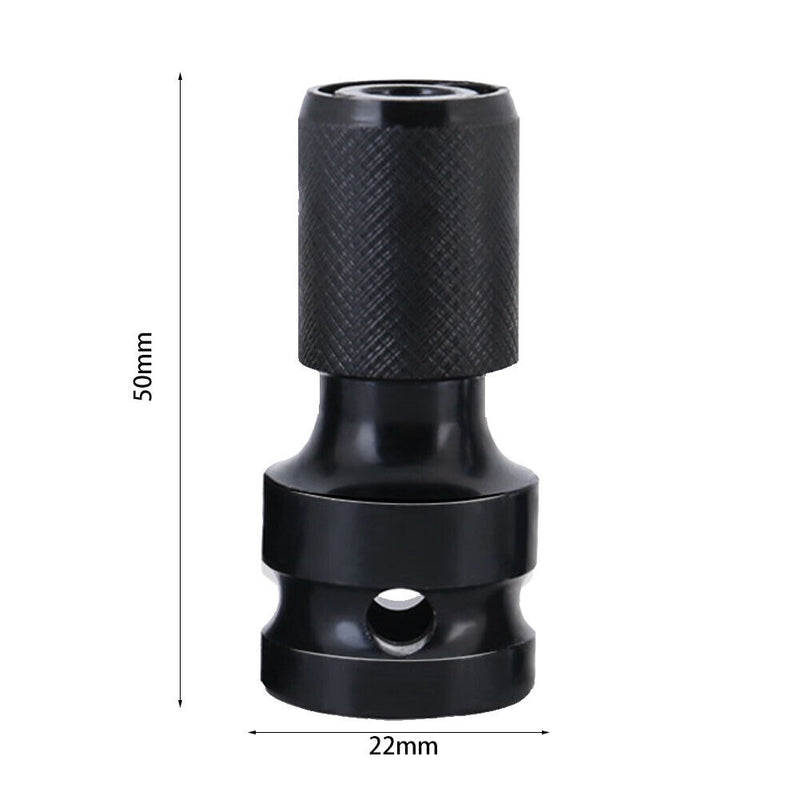 1/2 Inch Square To 1/4 Inch Hex Ratchet Socket Wrench Sockets Adapter (B) Newly