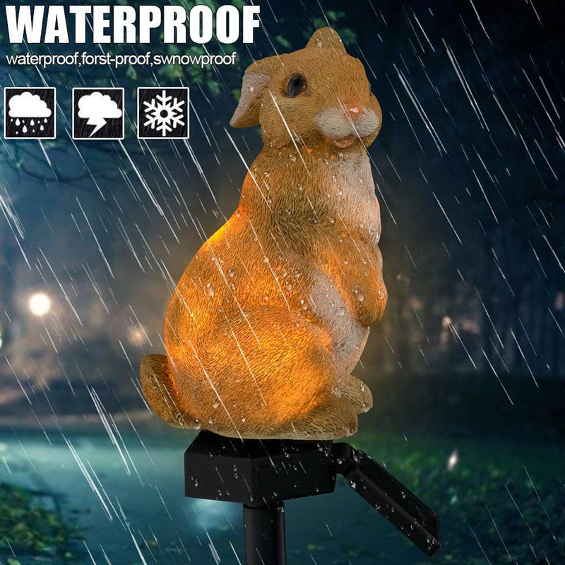 Solar LED Rabbit Courtyard Yard Landscape Light Waterproof Lawn Decorative Lamp