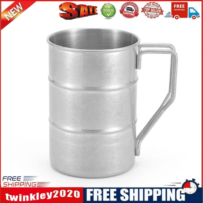 Outdoor Stainless Steel Cup Industrial Style Portable Camping Retro Mug