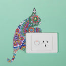 DIY Cat Diamond Painting Switch Stickers Bedroom Luminous Decorative Wall Decals