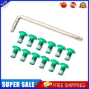 12pcs T25 M5 Bicycle Disc Brake Rotor Torx Bolts Bike Fix Screws (Green)