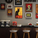 Cat Retro Metal Plate Tin Sign Plaque for Bar Pub Club Iron Painting (C) Newly