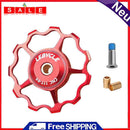LEBYCLE 11T Bike Rear Derailleur Pulley Guide Bearing Jockey Wheel (Red)