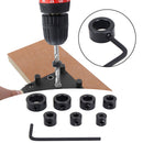 9pcs Depth Stop Collars Ring Positioner Drill Bit Locator for Carpentry Newly