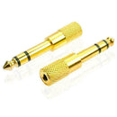 Stereo 6.35 Male To 3.5 Female Audio Adapter Stereo U4E8 Q7S3 Headphone L4G3