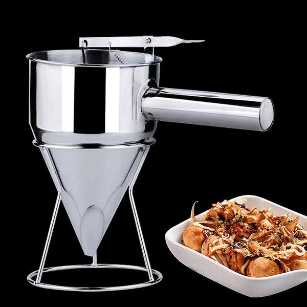 with Stand Pancake Batter Dispenser Multi-caliber Stainless Steel Funnel
