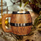 Large Capacity Wood Barrel Tankard Bucket Shaped Beer Bucket Cup Drinkware Newly