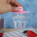 Silicone Stretch Heat-resistant Dust-proof Cup Lids Bowl Cover (Pink Pig) Newly