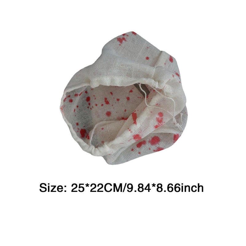 Bloody Gauze Cloth Bag Halloween Cloth Spooky Table Covers Decors Party C9D8