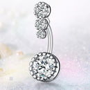 Body Jewelry Stainless Steel Belly Piercing Button Zircon Navel Women Jewelry