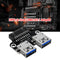 USB 3.0 20 Pin Female to Dual USB 3.0 Type A Female Motherboard Adapter (A)