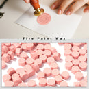 100pcs Octagon Seal Wax Beads Seal Stamp Beaded Envelope (Pink Orange) Newly