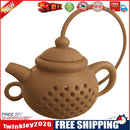 Teapot Shape Tea Strainer Infuser Silicone Leaf Filter Diffuser (Coffee)
