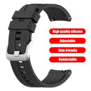 22mm Silicone Wrist Strap Band w/Buckle for Amazfit GTR 47mm (Black) Newly
