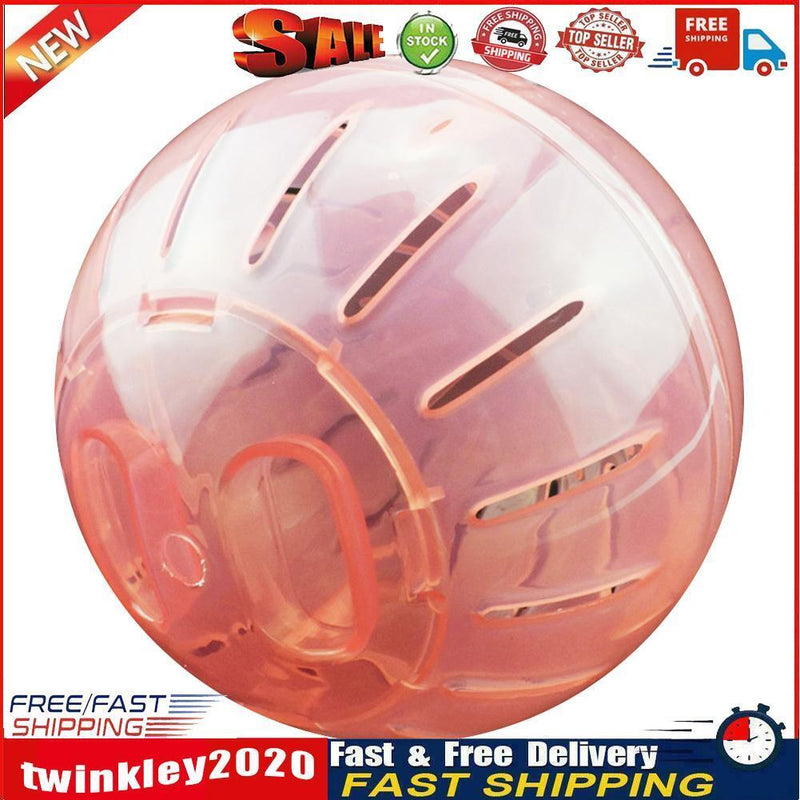 Pet Mini Jogging Ball Hamster Exercise Plastic Clear Trot Ball Toys (Red) Newly