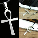 Large ANKH Cross Pendant Leather 50cm+ Necklace Egyptian Life of Accesso A best