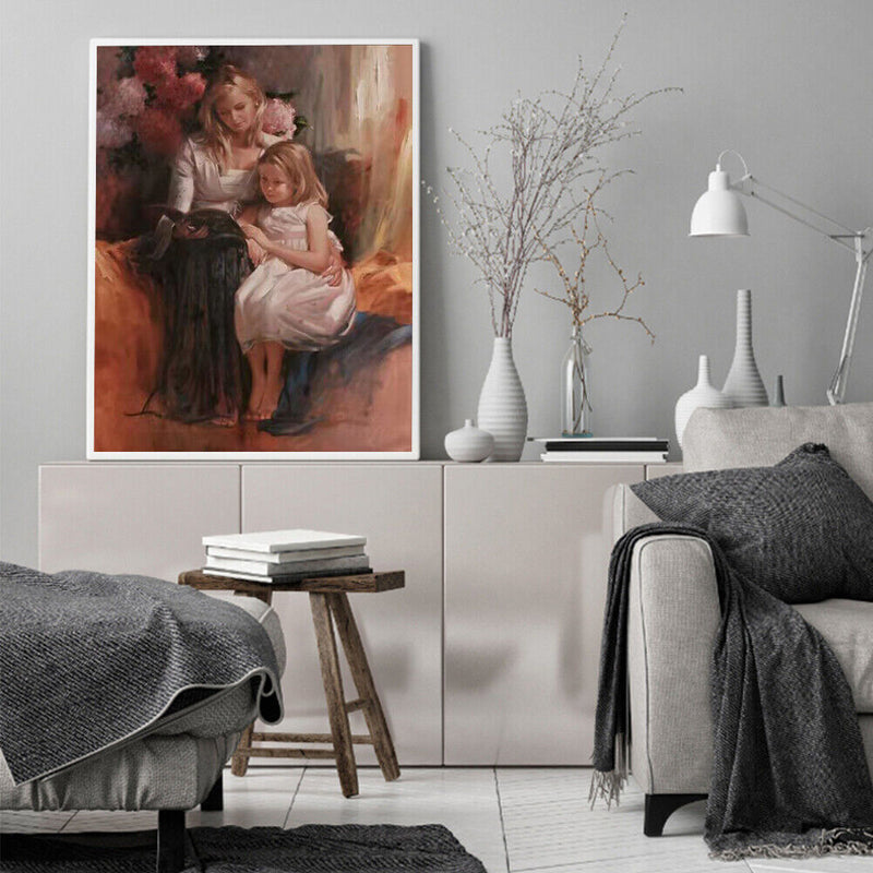 DIY Character Frameless Oil Paint by Numbers Kit Picture Handpainted Home Decor