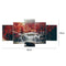 Landscape 5D DIY Full Drill Diamond Painting 5-pictures Combination Kits