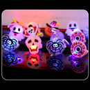 LED Bat Finger Rings Plastic Halloween Skeleton Finger Rings Cute for Kids Gifts