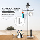Light Pole Shelves of Camping Standing Lamp Adjustable Height & Angle Design