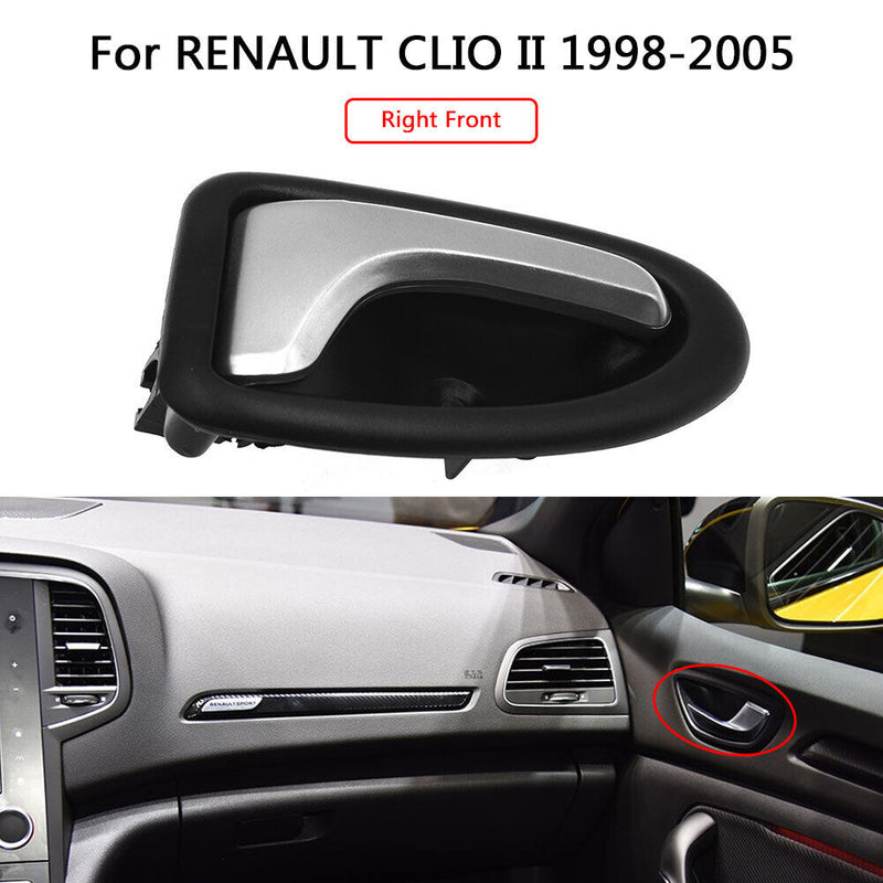 Interior Inner Door Handle for Renault Clio II Megane I Scenic I Trafic Chrome