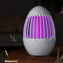 Silent Mosquito Killer LED UV Lamp Fly Bug Insect Trap Night Light (White) Newly