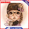 Coffee Girl Oil Paint By Numbers Kits Canvas Picture Wall Art DIY for Adults Kid