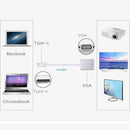USB-3.1 Typ C USB-C zu VGA Konverter Adapter-Kabel für Macbook 12 Zoll