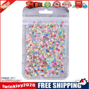 500pcs/bag Colorful Flashing Film DIY Solid Peach Heart Nail Glitter Sequin