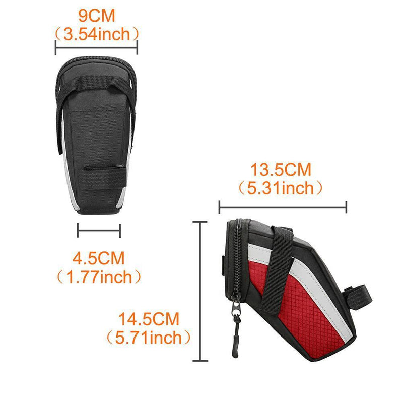 B-SOUL Bicycle Saddle Rear Tool Bags Bike Seatpost Seat Tail Bags (Red) Newly