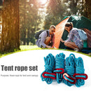 4pcs 4mm Tent Wind Rope Cord Tensioner Outdoor Camping Reflective Lanyard Rope