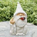 Funny Smoking Dwarf Garden Sculpture Ornaments Gnome Statue Home Yard Decor