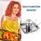 Stainless Steel BBQ Chicken Roaster Tray Oven Roasting Pan Barbecue Grill R