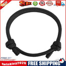 Braided Nautical Bracelet Adjustable String for Men Women Universal (Black)