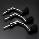 Folding Spinning Reel Handle Metal Fishing Wheel Rock Arms Grip Knob (L) Newly