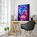 5D DIY Diamond Painting Snuggling Wolf Kits Full Round Drill Wall Decor Crafts