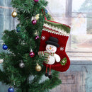 Christmas Stocking Candy Bags Socks Gift Bags Christmas Decor(Snowman)