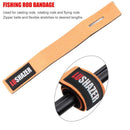 Fishing Rod Wrap Bundle Elastic Rod Fastening Strap  Rod Belts Rod (Orange)