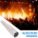 3Pin XLR Male to 1/4"" 6.35mm Female Cable Adapter Cord Zinc Alloy Connector