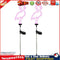 2pcs LED Solar Neon Lights Outdoor Flamingo Lawn Stake Lamp Garden Decor Newly