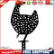 Acrylic Hollow Chicken Ornaments Backyard Lawn Stakes Yard Art Decor (A)