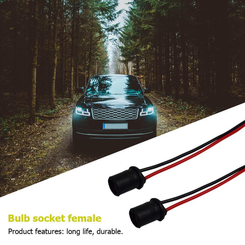2pcs T10 W5W 147 501 LED Bulb Holder Adapter Harness Female Plugs Connectors