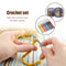 Sewing Knitting Crochet Tool Set with Soft Handle Hook Manual Crochet Tool Set