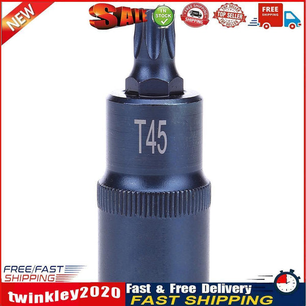 1/2 inch Torx Screwdriver Socket Bits Adapter Drive Socket Hand Tool(T45) Newly