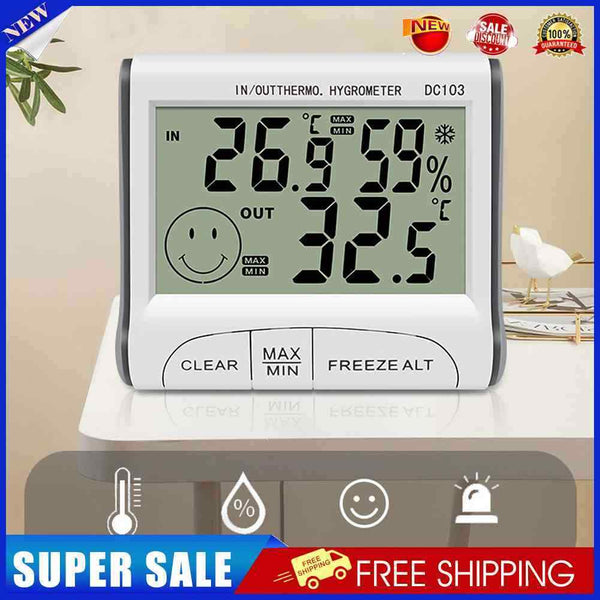 Home Indoor Thermometer LCD Digital Temperature Hygrometer Gauge Humidity Meter