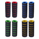 1 Pair Bike Bicycle Handle Bar Sponge Grip Cover Bar Grips Sleeve (Blue)