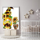 5D Diamond Art Kits, Sunflower Goblin, Round Drill, Diamond Art and Bas